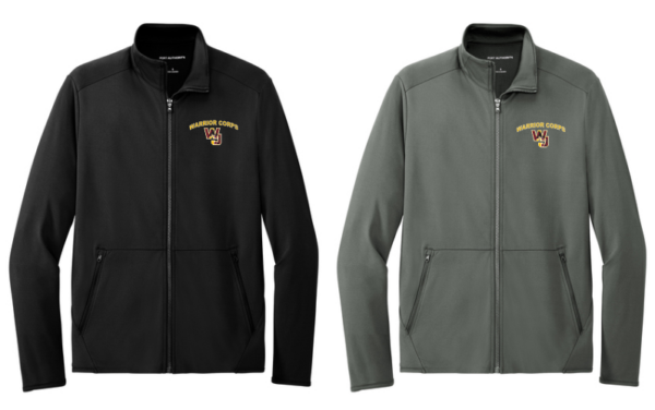 08.) Walsh Jesuit Warrior Corps K595 Embroidered Accord Stretch Fleece Full-Zip