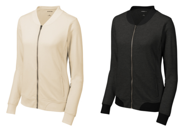 27.) Julie Billiart LST274 Embroidered Women's Lightweight French Terry Bomber