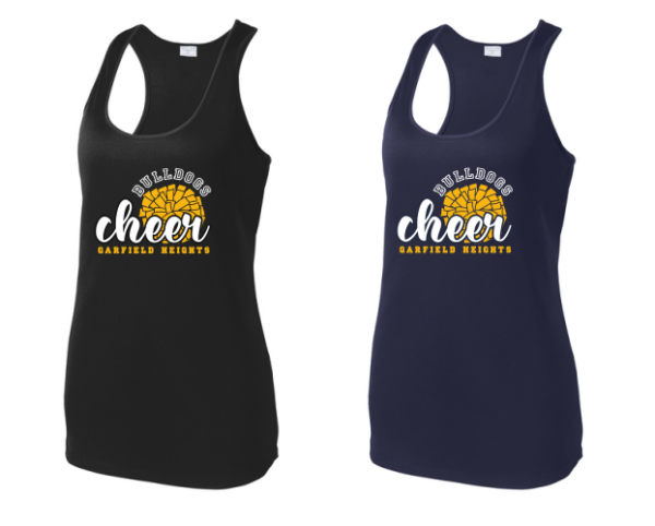 06.) Garfield Heights HS Cheer LST356 Ladies Posicharge® Competitor ™ Racerback Tank