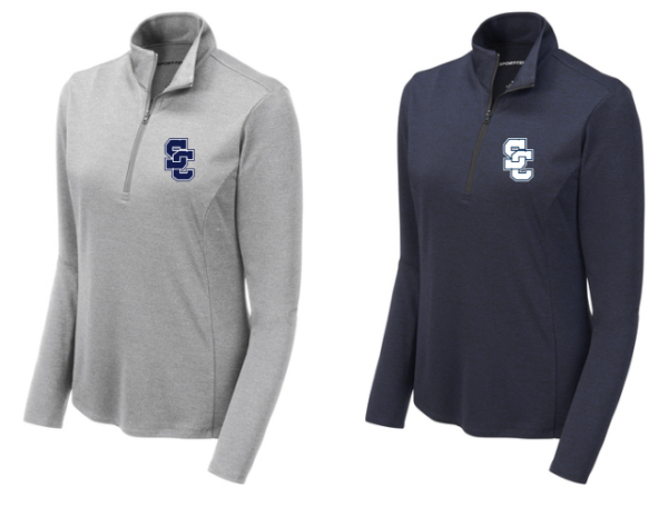 16.) Lewis Elementary Fall Spiritwear LST469 Embroidered Ladies Light Color Endeavor 1/4-Zip Pullover