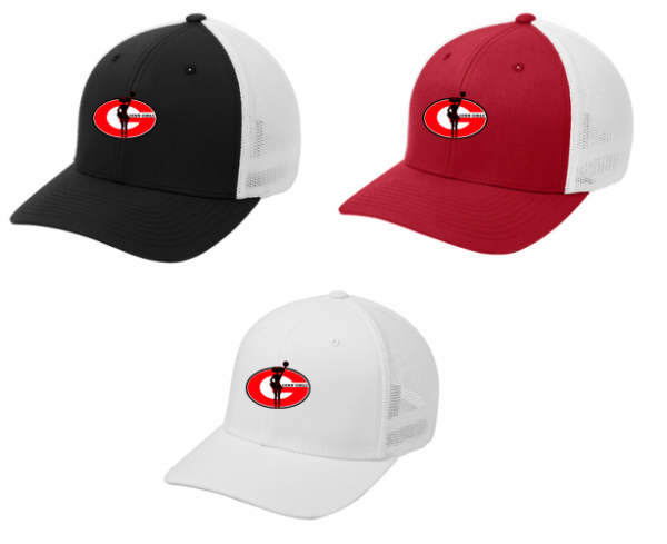 14.) Ginn Elite Cheerleading C812 Embroidered Port Authority® Flexfit® Mesh Back Cap