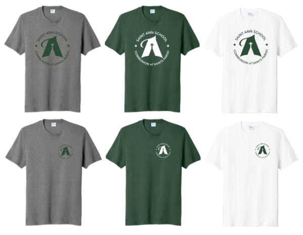 07.) Communion of Saints/St Ann's Spiritwear PC455 Fan Favorite ™ Blend Tee