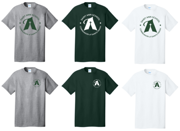 01.) Communion of Saints/St Ann Spiritwear PC54 S/S Cotton Tee