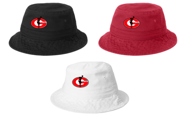 15.) Ginn Elite Cheerleading PWSH2 Embroidered Bucket Hat