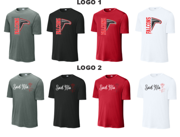 03.) Saint Rita Spiritwear ST350 S/S Dri-Fit Tee