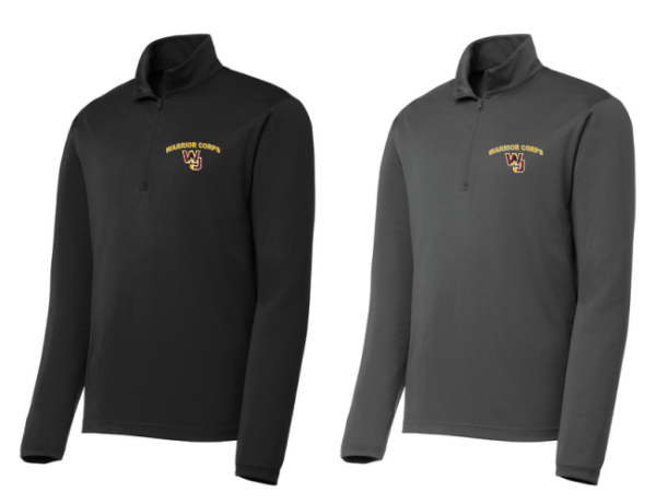 09.) Walsh Jesuit Warrior Corps Spiritwear ST357 Embroidered PosiCharge® Lightweight 1/4-Zip Pullover