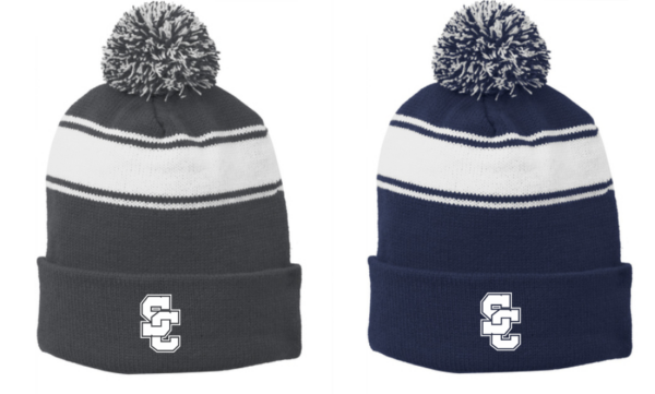 23.) Lewis Fall Elementary STC28 Embroidered Pom Hat