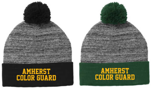 31.) Amherst Color Guard STC41 Embroidered Pom Pom Beanie