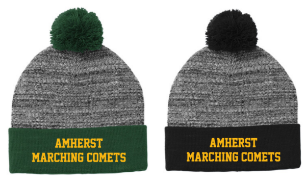 15.) Amherst Marching Band STC41 Embroidered Pom Pom Beanie