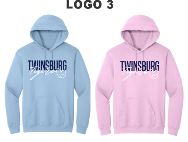 07b.) Twinsburg PTA Fall Spirit 18500 Sudadera con capucha de algodón