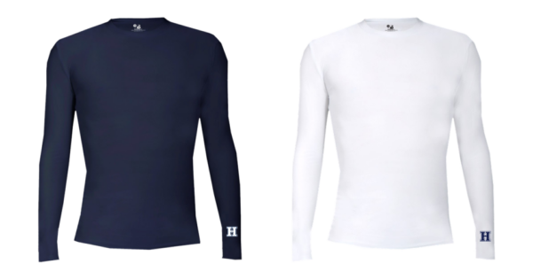 06.) Hockey sobre césped de Hudson 4605 Pro-Compression L/S Crew
