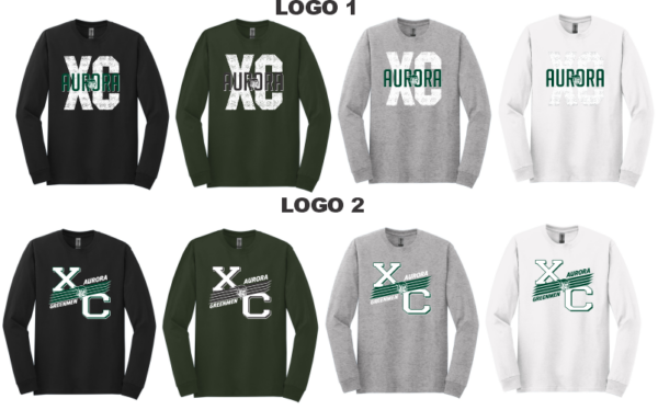 02.) Aurora HS/MS Cross Country 54000 Algodón l/s tee