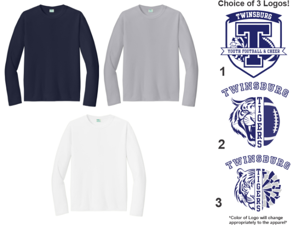 16.) TYFC Spiritwear PC380LS L/S DRI-FIT TEE