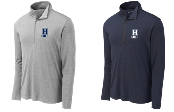 08.) Hudson High School Golf ST469 Embroidered Light Color Endeavor 1/4-Zip Pullover